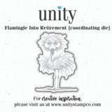 Flamingle Into Retirement  {coordinating die}