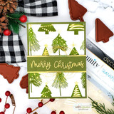 Ornamental Pines {stamp & stencil bundle}