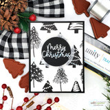 Ornamental Pines {stamp & stencil bundle}