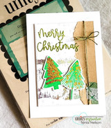 Ornamental Pines {stamp & stencil bundle}