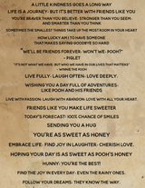 Vintage Winnie the Pooh - Cut Apart Sentiment Strips