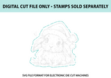 Santa's Cottontail - Digital Cut File