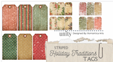 Striped Holiday Traditions -Ephemera Pack