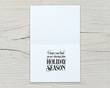 I hope you find peace...