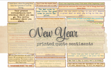 New Year - Printed Quote Sentiments