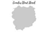 Cumulus Cloud Stencil